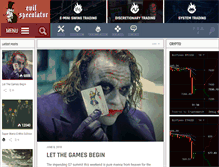 Tablet Screenshot of evilspeculator.com